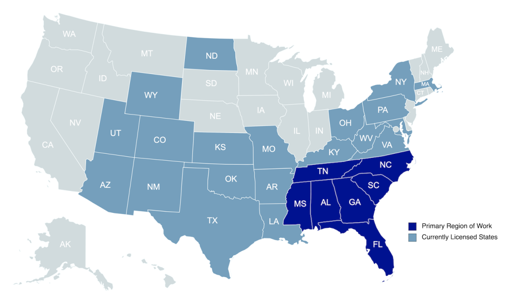 United States Map Pinnacle Engineering